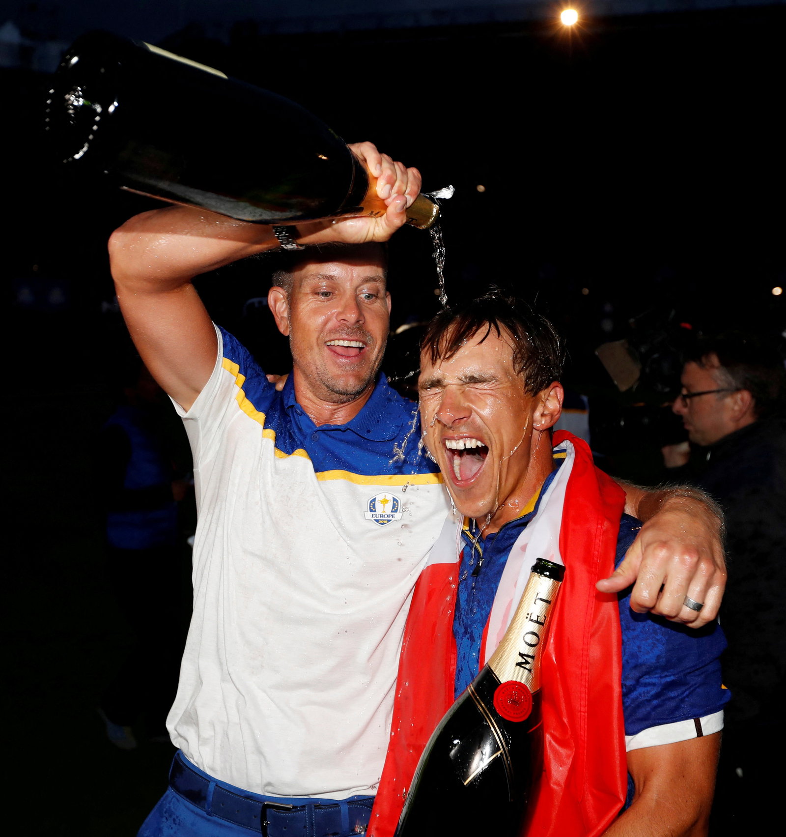 Luke Donald on Poulter and Stenson? 